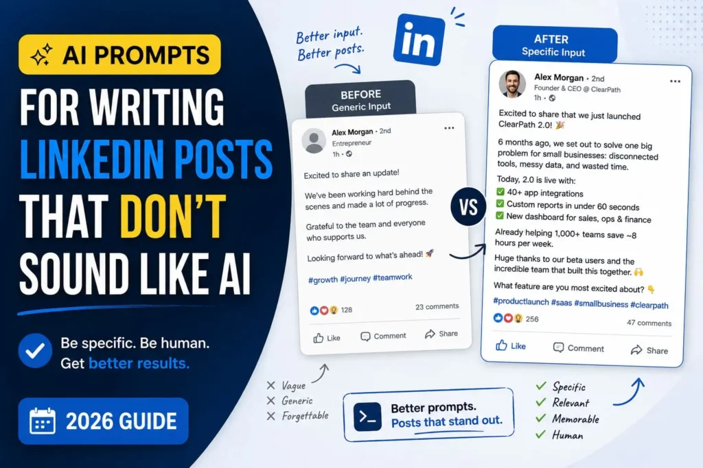 AI Prompts for Writing LinkedIn Posts