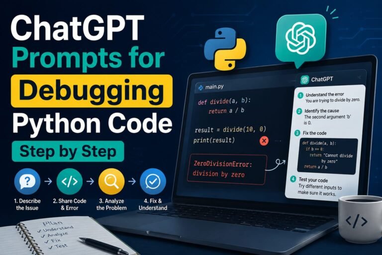 ChatGPT Prompts for Debugging Python Code Step by Step (With Examples)